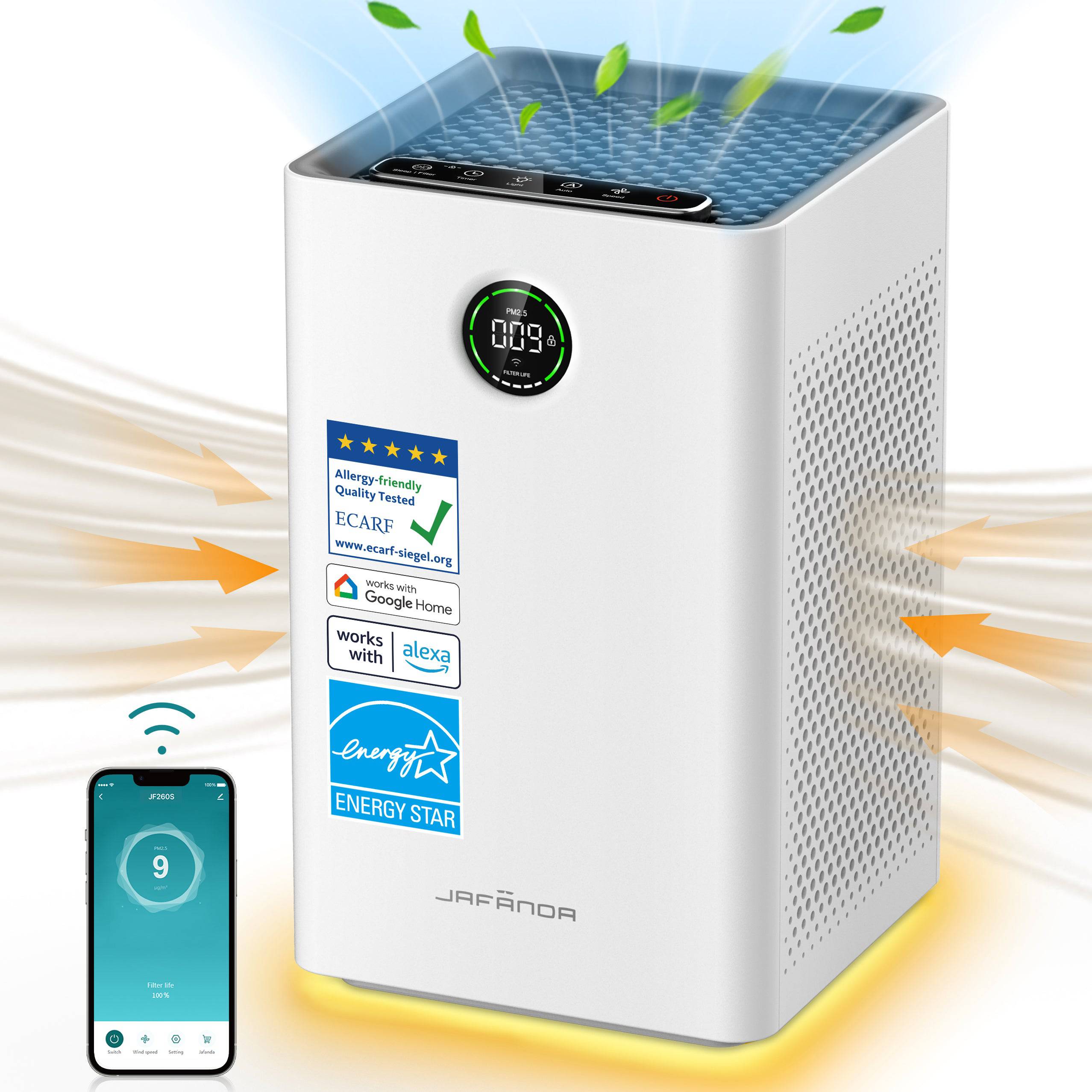 Jafända®JF260 & JF260s Air Purifier